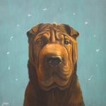 Mehran Zirak-peinture-portrait-chien
