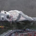 Mehran Zirak-peinture-chien-tapis